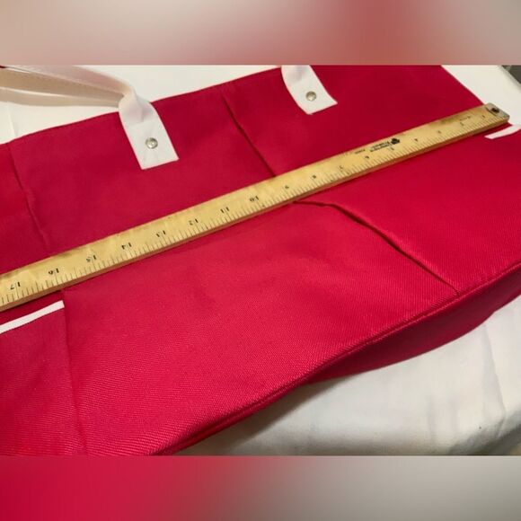 Lancôme NEW pink white large tote shopper bag nylon canvas - Picture 7 of 9